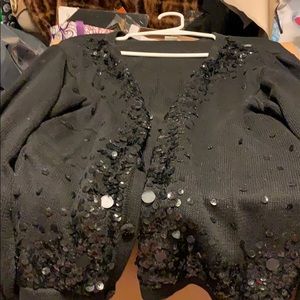 Sequenced black sweater